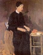 Wilhelm Leibl Die alte Pariserin Spain oil painting artist